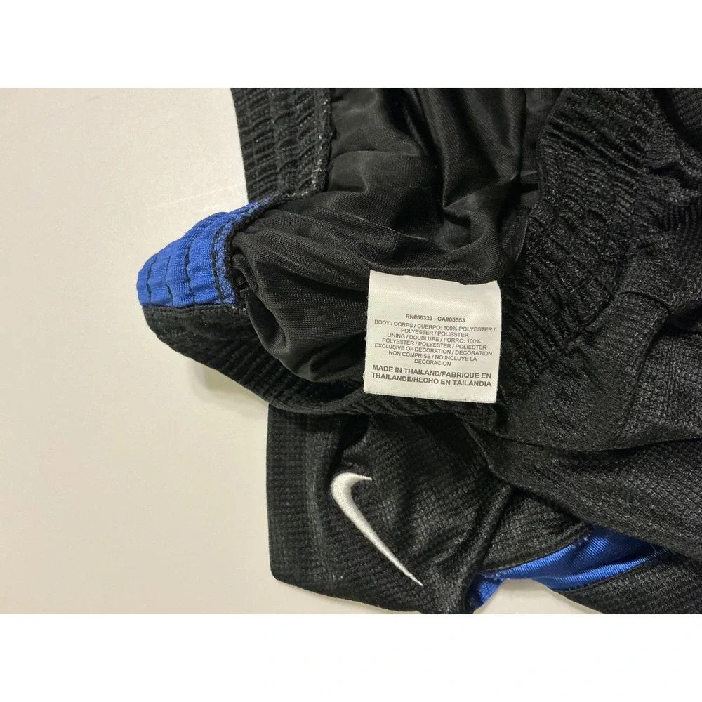 Y2K VTG Nike Basketball Dazzle Shimmer Silky Blk Mesh Shorts Drawstring Mens 2XL - Picture 6 of 7